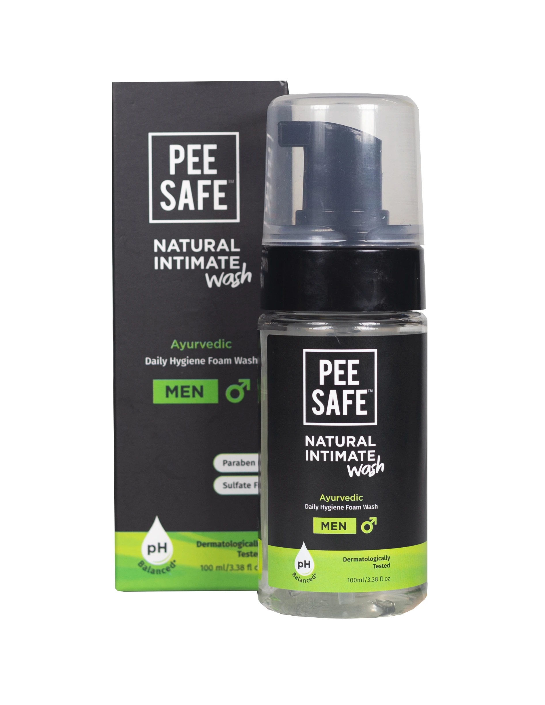 Pee Safe Natural Intimate Wash for Men with Ayurveda Extracts - 100 ml