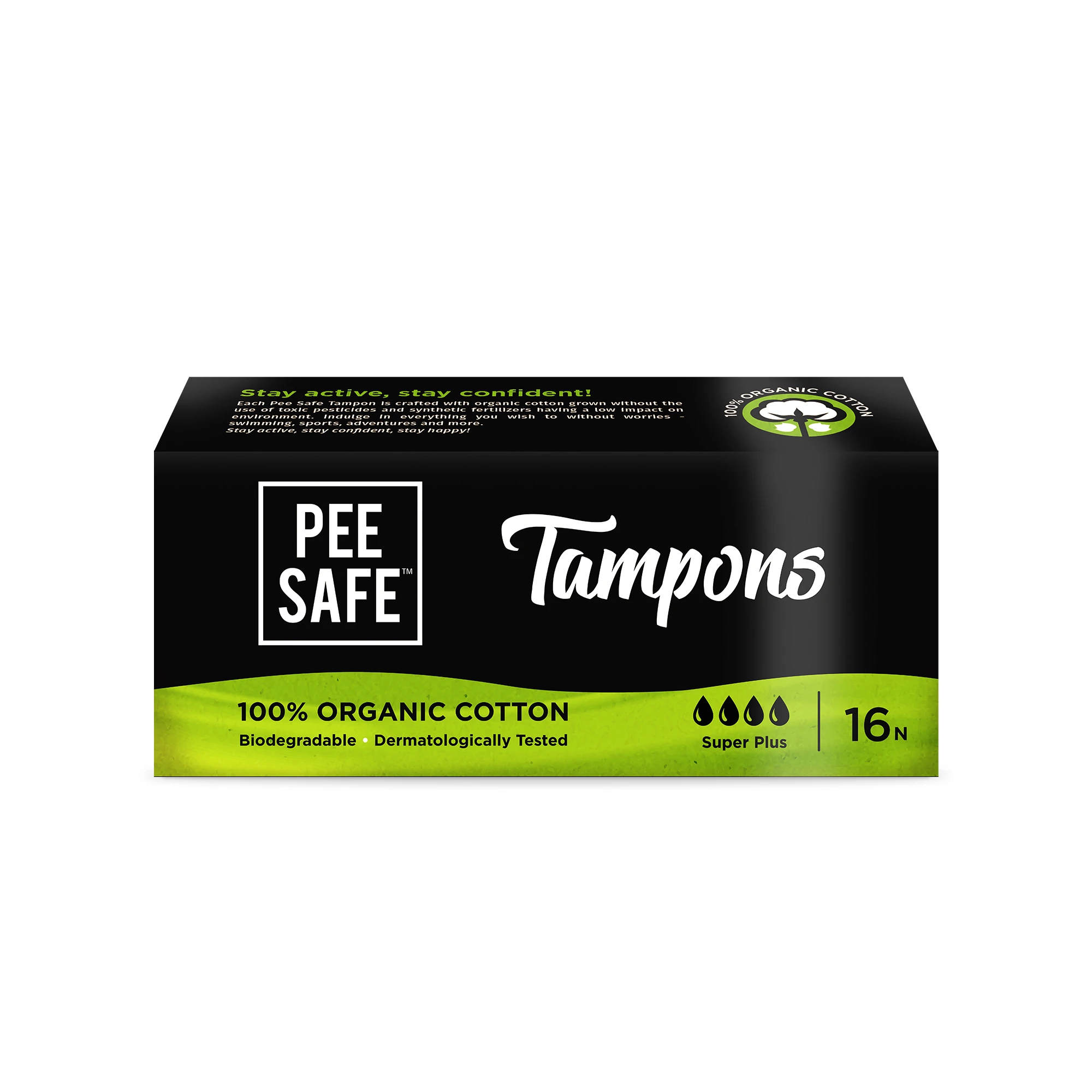 Pee Safe Organic Cotton Tampon (Super plus)