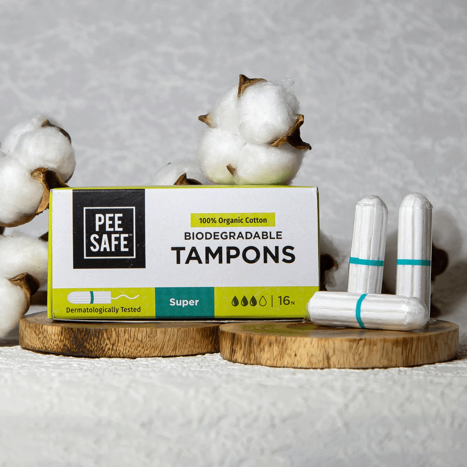 Pee Safe Organic Cotton Tampon (Super)